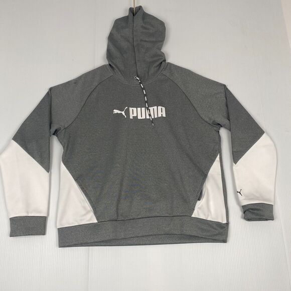 Puma train warm cell heat insulation size L sweatshirt gray/white Womens Pockets - Picture 1 of 16
